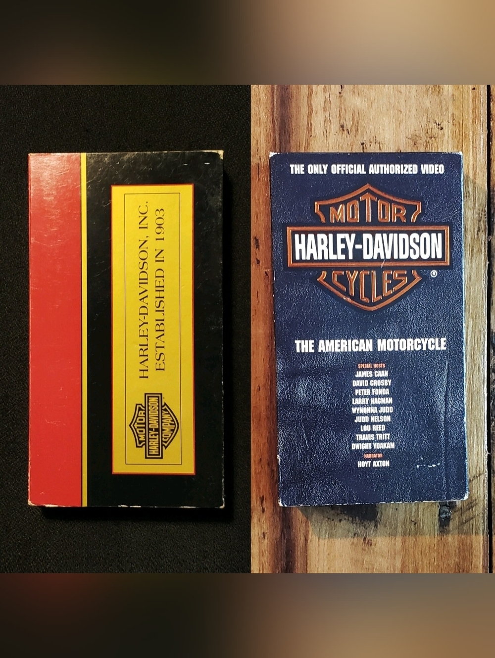 Vintage 90s Harley Davidson Motorcycles VHS Videos